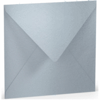 Briefumschlag 16,4x16,4cm Nassklebung Silber
