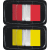 Haftmarker Film Color-Tip rot/gelb VE=100 Stück
