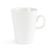 Olympia Whiteware Latte Mugs with Rolled Edges in White - Porcelain - 285ml