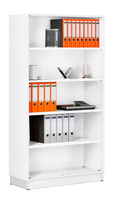 Grundregal-Büroregal Büroschranksystem MODUFIX, HxBxT: 1875 x 820 x 400 mm | BKK0363-WEWE