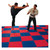 Vario-Top Gymnastikmatte Bodenmatte Sportmatte, Fitnessmatte, Karate, Kickboxen 100x100 cm