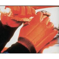 Winter hi vis thermal work gloves