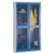 Mesh door cupboards Tall, double door cupboard, central pillar, 4 shelves + hanging rail - choice of four colours