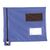 Tamper evident mailing pouch, flat with short zip, blue, 336 x 286mm