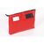 Tamper evident mailing pouch with bottom gusset, red, 470 x 335 x 75mm