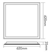 LED Panel BACKLIGHT 62S UGR19, 30W, SCCT MP, IP40, weiß