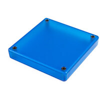 Hammond 1551XXTBU Miniature Plastic Enclosure 80 x 80 x 15 Trans. Blue