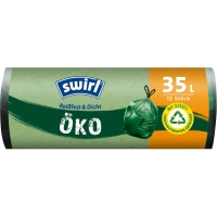 SWIRL EKO szemeteszsák, LLDPE, 35 l, 12 db