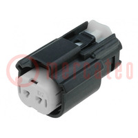 Connector: automotive; MX150L; female; plug; for cable; PIN: 2; IP67