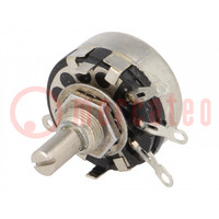 Potentiometer: shaft; single turn; 2.2MΩ; 2W; ±20%; soldered; 6mm