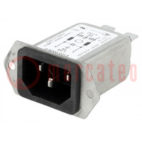 Connector: AC-voeding; contact; mannelijk; 10A; 250VAC; IEC 60320