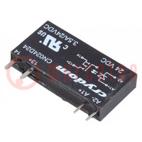 Relay: solid state; Ucntrl: 15÷30VDC; 3.5A; 0÷24VDC; THT; SIP