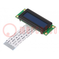 Display: LCD; alphanumerisch; FSTN Positive; 16x2; 53x20x5,4mm