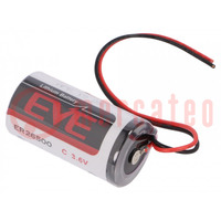 Batterij: lithium; 3,6V; C; 8500mAh; niet-oplaadbaar; Ø26x50mm