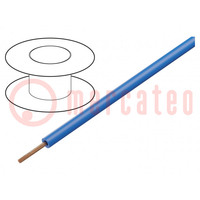 Wire; stranded; OFC; 0.35mm2; PVC; blue; 49V; 200m; 1x0.35mm2