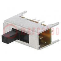 Switch: slide; Pos: 3; 0.2A/30VDC; ON-ON-ON; THT; Leads: for PCB