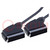 Cable; SCART plug,both sides; 2m; black; shielded