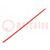 Krimpkous; zonder lijm; 2: 1; 1,2mm; L: 1m; rood; polyolefin