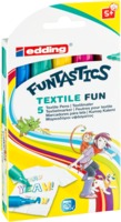 edding 17 FUNTASTICS TEXTILE FUN Kindertextilmaler 5er-Set sortiert