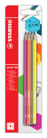 Sechskant-Schulbleistift STABILO® pencil 160, HB, Blisterkarte mit 4 Stiften