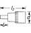Hazet Schraubendreher-Steckschlüsseleinsatz, Vierkant hohl 10 mm (3/8"), Innen-Sechskant Profil, 5 mm, kurz