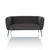 Loungesofa / Couch HAYRIVER Stoff grau hjh LIVING