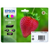 Inkjetpatronen Nr.29 schwarz, cyan, magenta, gelb Multipack EPSON C13T29864012