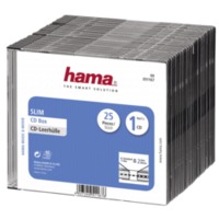1x25 Hama CD-cases CD-Box- Slim Zwart 51167