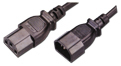 MCL Cable Electric male/female 5m Zwart