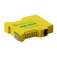 Brainboxes SW-504 hálózati kapcsoló Beállítást nem igénylő (unmanaged) Fast Ethernet (10/100) Sárga