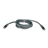 Tripp Lite N105-025-GY Cat5e 350 MHz Molded Shielded (STP) Ethernet Cable (RJ45 M/M), PoE, Gray, 25 ft. (7.62 m)