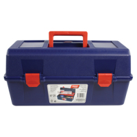 Tayg 125003 Kleinteil/Werkzeugkasten Kunststoff Blau, Rot, Transparent