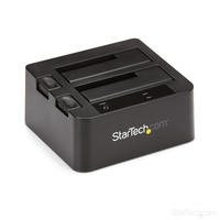 StarTech.com Dual-Bay USB 3.1 to SATA Hard Drive Docking Station, USB 3.1 (10 Gbps) Hard Drive Dock, External 2.5/3.5" SATA I/II/III SSD/HDD Docking Station, Hot-Swap Hard Drive...