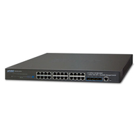 PLANET SGS-6341-24T4X network switch Managed L3 Gigabit Ethernet (10/100/1000) 1U Black