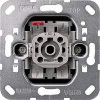GIRA 015100 Elektroschalter Wippschalter Aluminium, Grau
