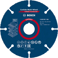 Bosch 2 608 901 188 slijp-& schuurbenodigdheid voor rotatiegereedschap Kunststof, Hout Doorslijpschijf