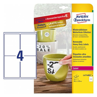 Avery L4774REV-8 étiquette à imprimer Blanc Imprimante d'étiquette adhésive