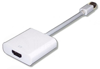 Lineaire ADHD720 câble vidéo et adaptateur 0,1 m Mini DisplayPort HDMI Type A (Standard) Blanc