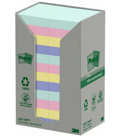 3M 7100259447 zelfklevend notitiepapier Rechthoek Blauw, Groen, Roze, Geel 100 vel Zelfplakkend