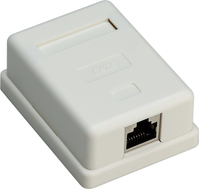 Goobay 77634 Steckdose RJ-45 Weiß