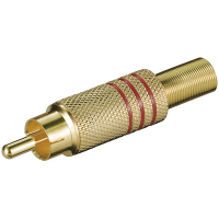 Goobay RCA plug Drahtverbinder Rot