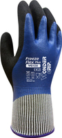 Wonder Grip WG-538 Werkplaatshandschoenen Zwart, Blauw Latex, Polyester 1 stuk(s)