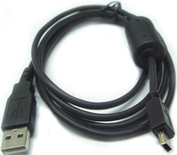 3GO 1.5m USB/mini USB cable USB 1,5 m Negro