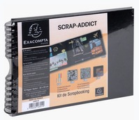 Exacompta Kit De Scrapbooking Album 70 Pages Noires Scrap-addict - Noir