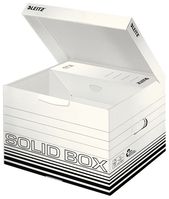 Leitz 61180001 Dateiablagebox Karton Schwarz, Weiß