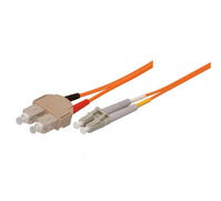 EXC 392140 cable de fibra optica 10 m SC LC OM1 Naranja