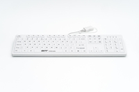 GETT CleanType Easy Protect Tastatur USB QWERTY US International Weiß