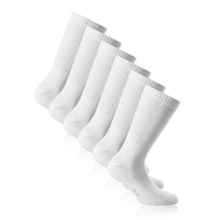 Rohner Basic Sport 15er pack Unisex Crew-Socken Weiß 15 Paar(e)
