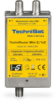 TechniSat TechniRouter Mini 2/1x2 conmutador múltiple para satélite