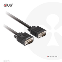 CLUB3D CAC-1710 câble VGA 10 m VGA (D-Sub) Noir
